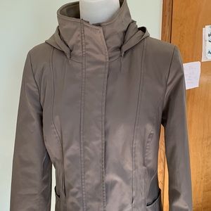 Ladies Calvin Klein green khaki raincoat